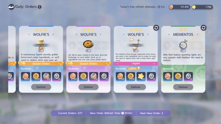 Daily Orders