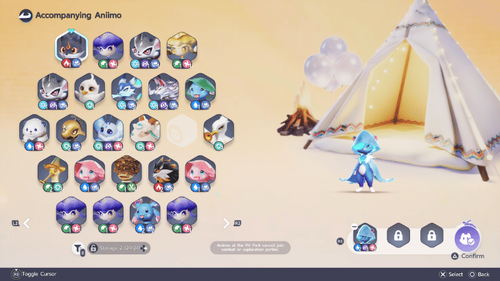 Choose an Aniimo
