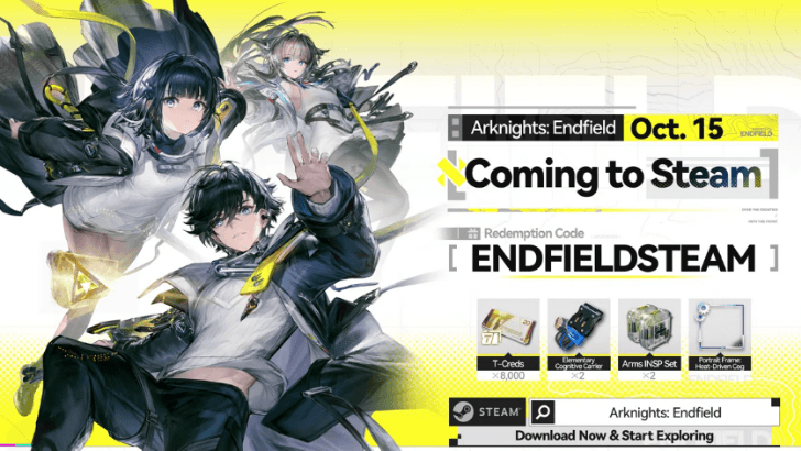 Arknights Endfield - Use Redeem Code ENDFIELDSTEAM