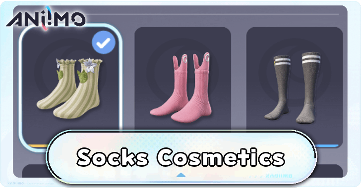 Aniimo - List of Socks Cosmetics