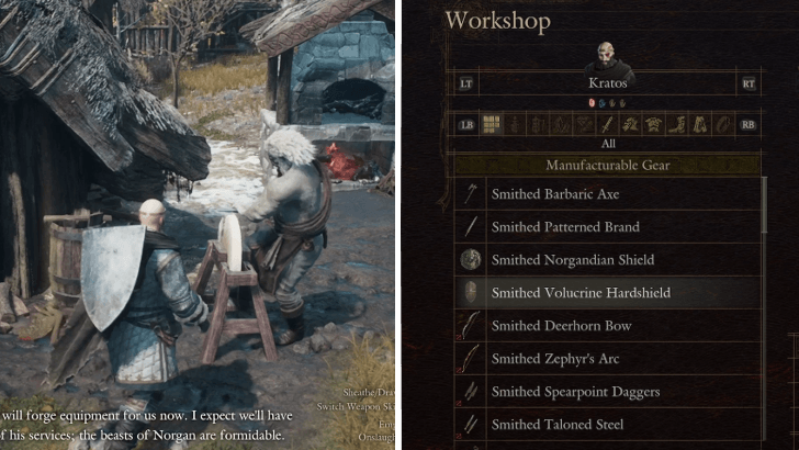 Hal Blacksmith Workshop and Weapon Crafting
