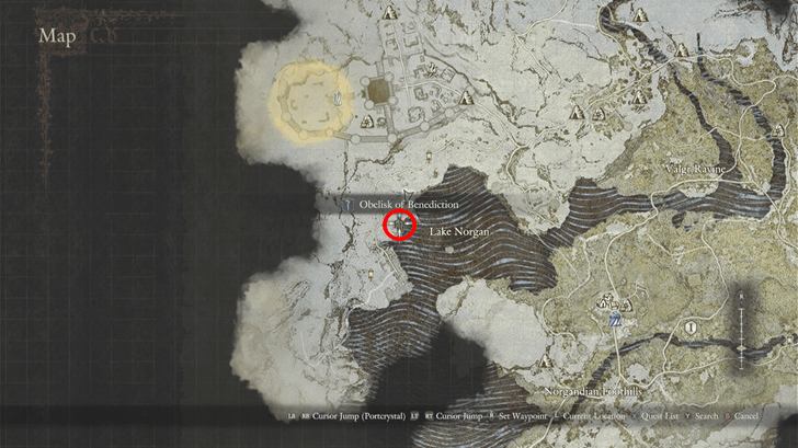 Sorcerer Obelisk of Benediction Map Location