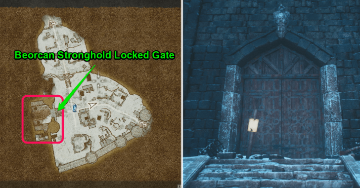 Beorcan Stronghold Locked Gate