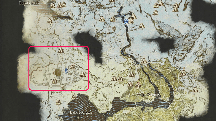 Beorcan Stronhold Location