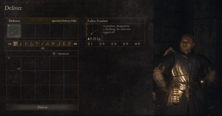 Deliver the Pendant