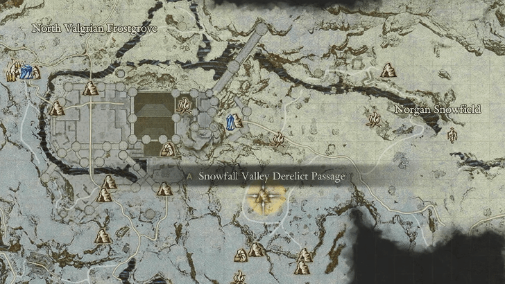 Snowfall Valley Derelict Passage Location