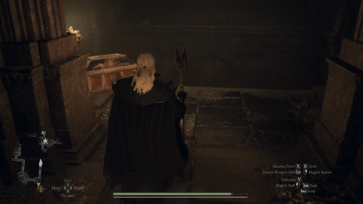 Interminable Corridor - Open Cliff - Wakestone Chest