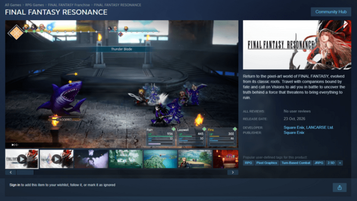 Final Fantasy Resonance Steam