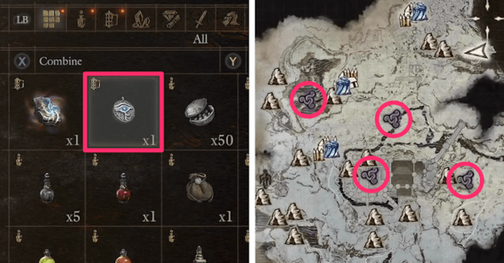 Eye of the Sphinx Vortex Locations
