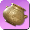 Gold-Inlaid Ritual Vessel Icon