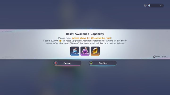 Reset Awakened Capability
