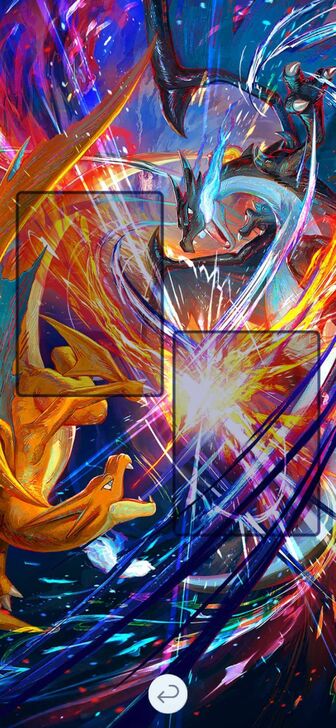 Mega Charizard X Backdrop Display Board Backdrop