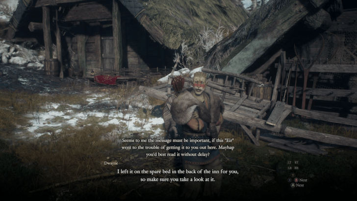 Dwayne Approaches you with Letter