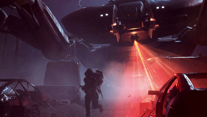 Raider running away from queen