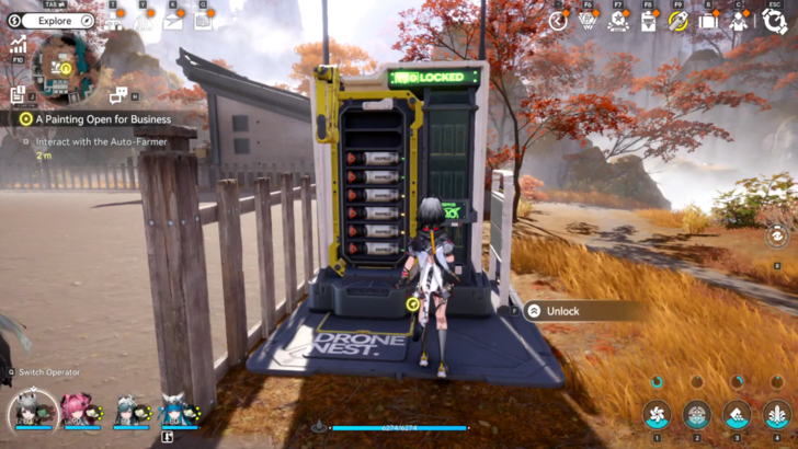 Interact with the Auto-Farmer