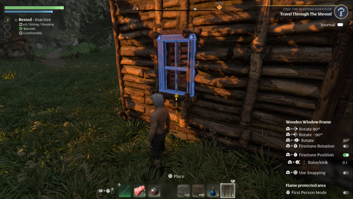 enshrouded wooden window building