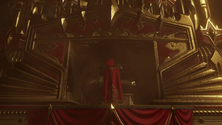 Ganondorf standing on front of his organ