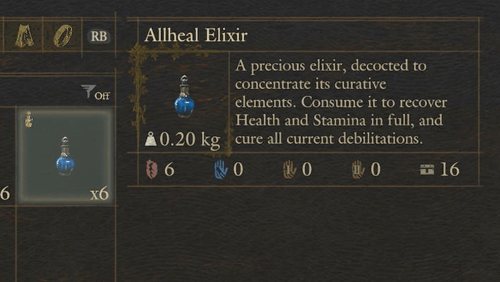 Bring Allheal Elixers