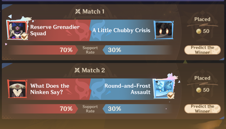 Genshin - Quarterfinals - Group B Matches