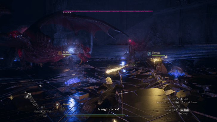 Final Proving Ground - Fifth Boss - Lesser Dragon + Wight
