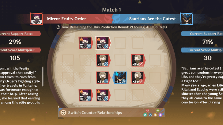 Genshin - Semifinals Match 1