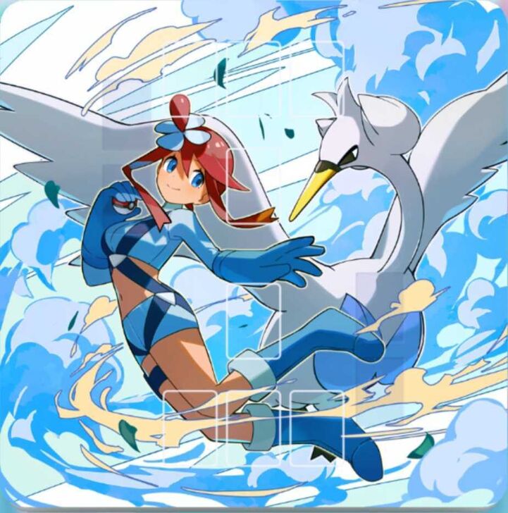 Pokemon TCG Pocket  Skyla and Swanna Playmat Image