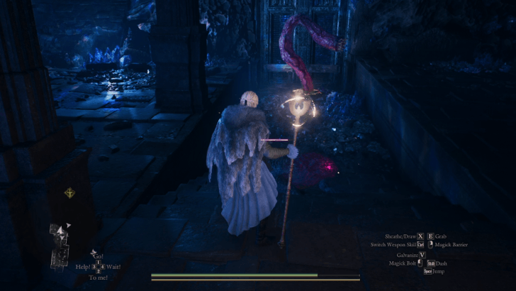 Seafloor Sepulcher - Sixth Room - Barred Door
