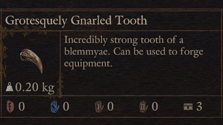 Grotesquely Gnarled Tooth