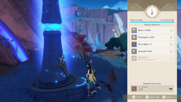 Level Up Statues and Regional Offering Systems