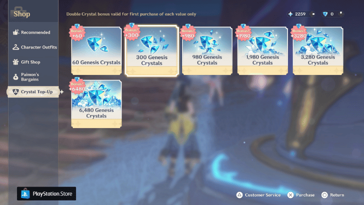 Purchase Primogems