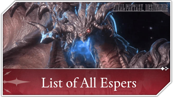 List of All Espers and Summon Locations