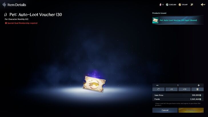 Pet Voucher Aion 2