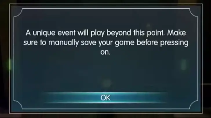 Save Warning