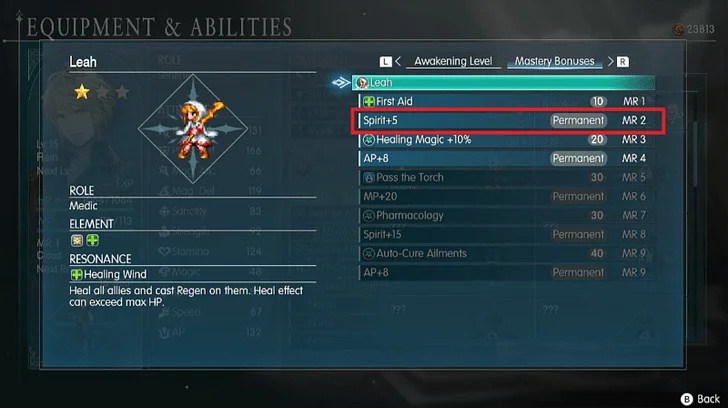 Mastery Bonuses