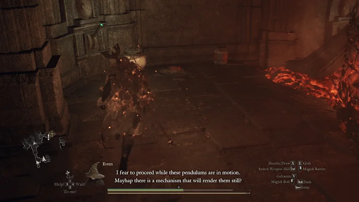 Molten Gauntlet - Second Boss Room - Near Left Door - Trap Room Lever 2
