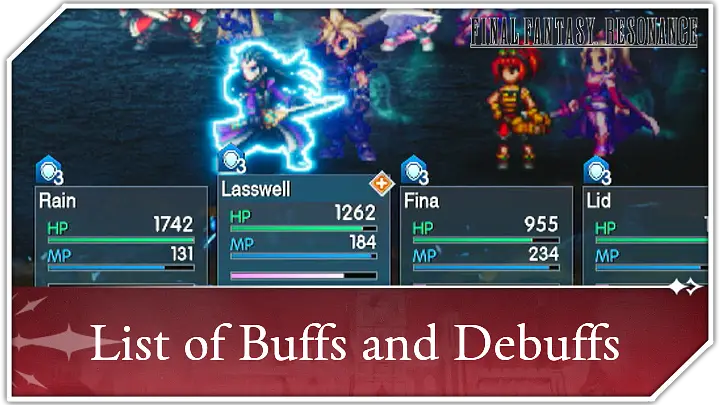 List of Buffs and Debuffs Banner