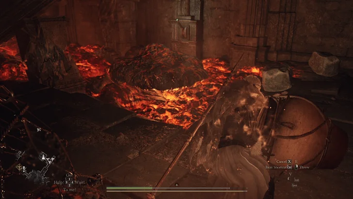 Molten Gauntlet - Second Boss Room - Near Left Door - Trap Room Lever 4