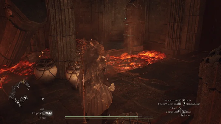 Molten Gauntlet - Second Boss Room - Near Left Door - Trap Room Lever 5