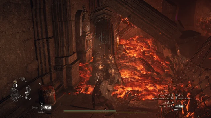 Molten Gauntlet - Second Boss Room - Near Left Door - Trap Room Lever 3