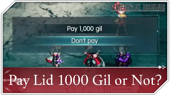 Pay Lid 1000 Gil or Not